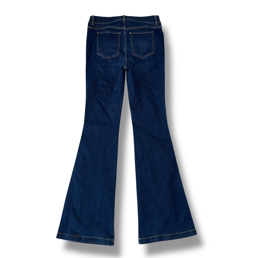 SPANX Flare Bootcut Jeans Dark Wash Stretch Denim Women's M/M - Picture 4 of 5
